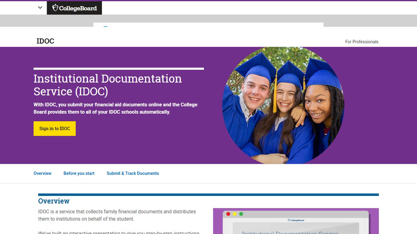 IDOC: Institutional Documentation Service - College Board